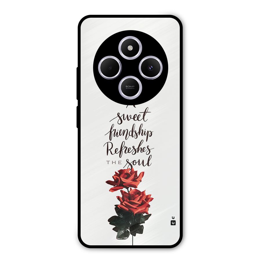 Sweet Friendship Metal Back Case for Redmi A4