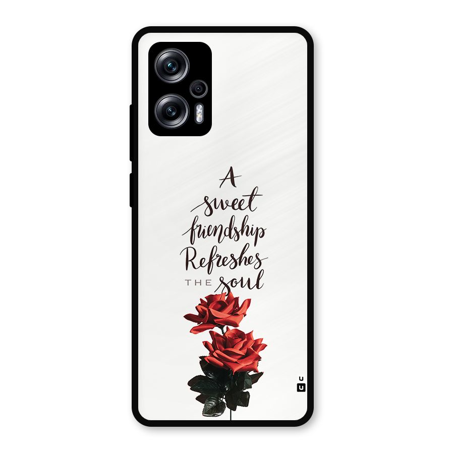 Sweet Friendship Metal Back Case for Redmi K50i