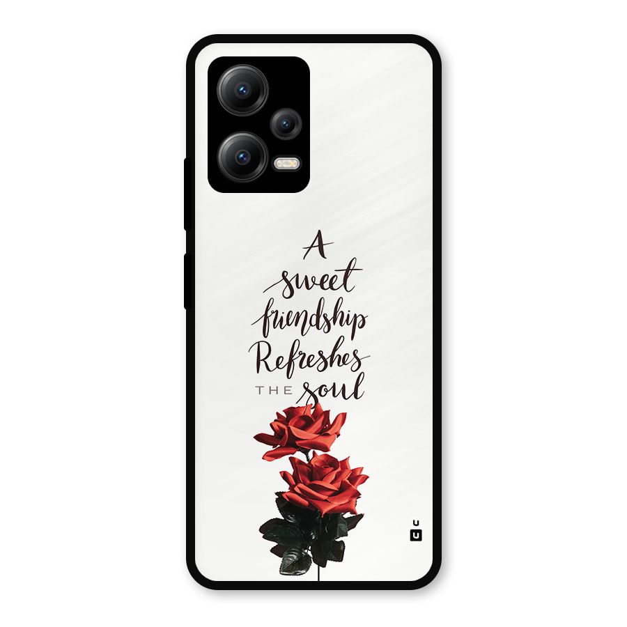Sweet Friendship Metal Back Case for Redmi Note 12 5G