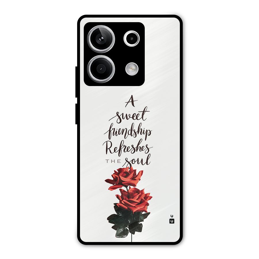 Sweet Friendship Metal Back Case for Redmi Note 13 5G