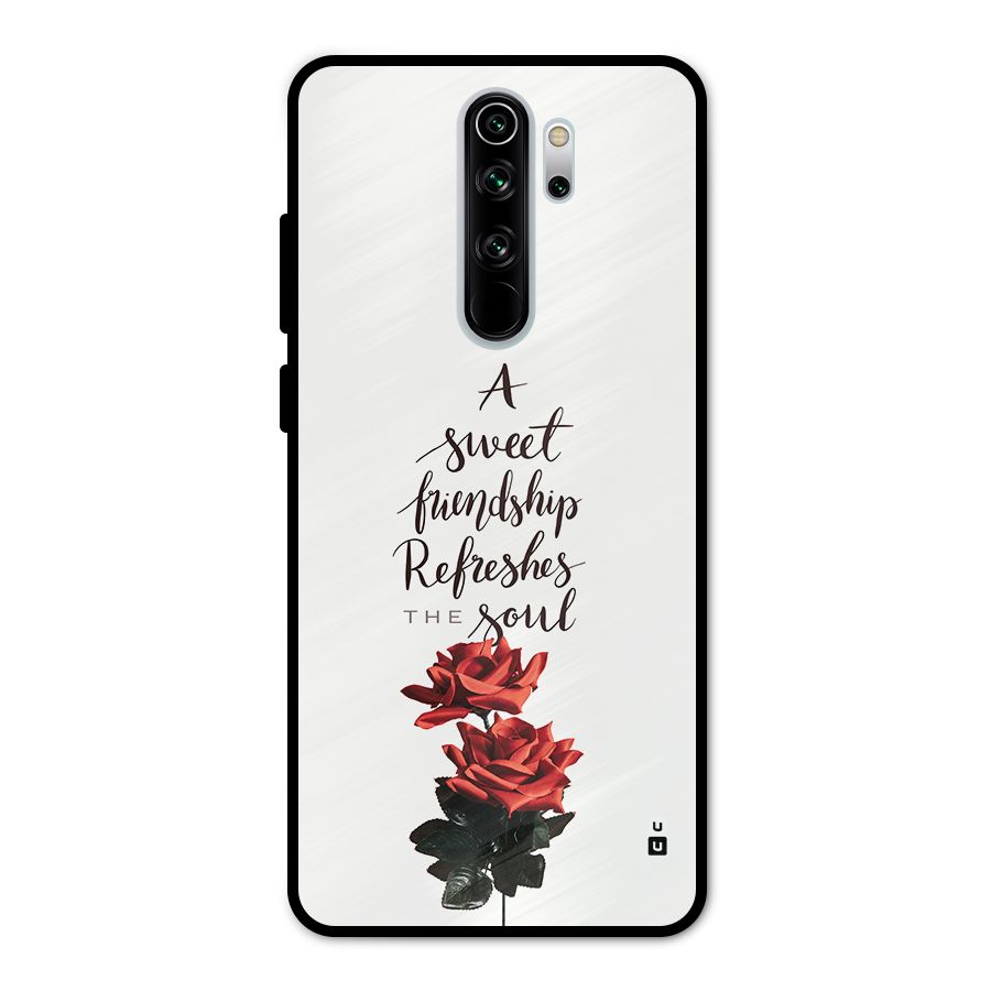 Sweet Friendship Metal Back Case for Redmi Note 8 Pro