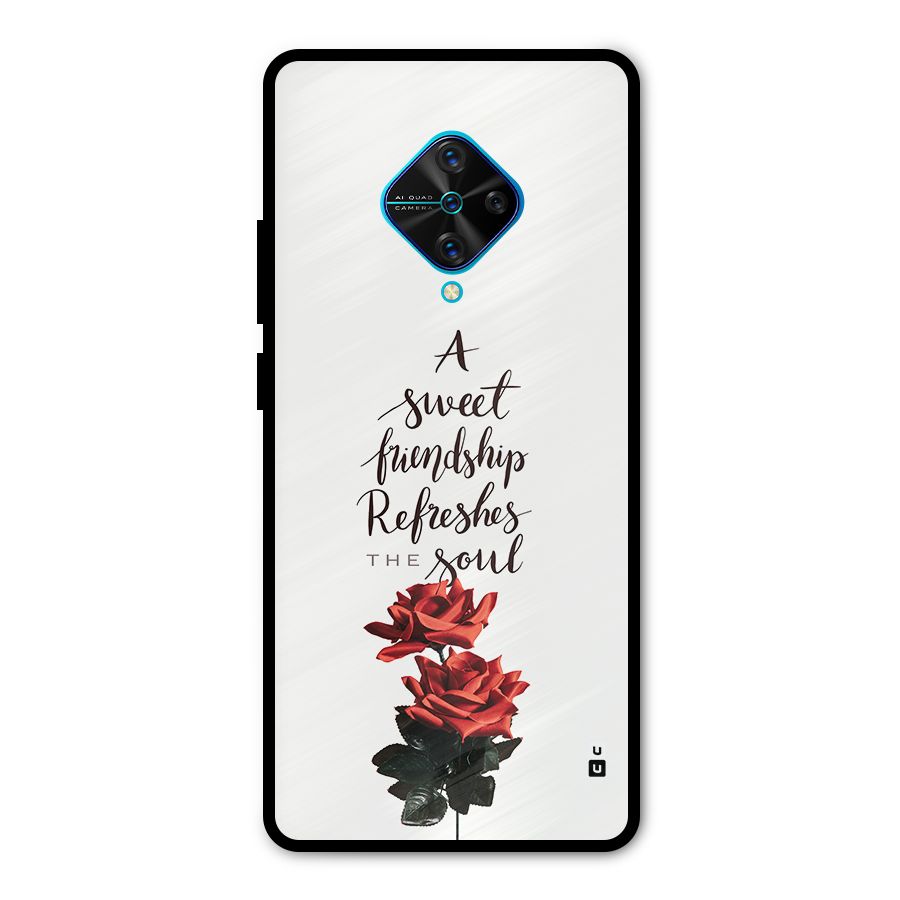 Sweet Friendship Metal Back Case for Vivo S1 Pro