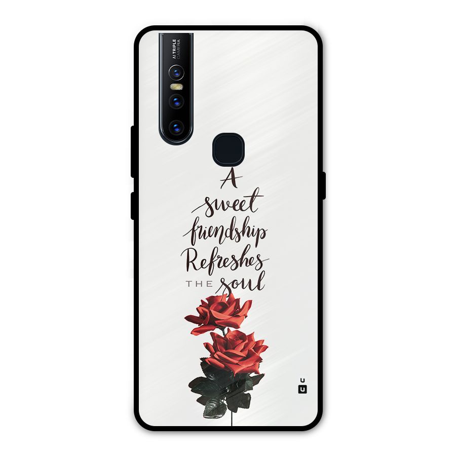 Sweet Friendship Metal Back Case for Vivo V15