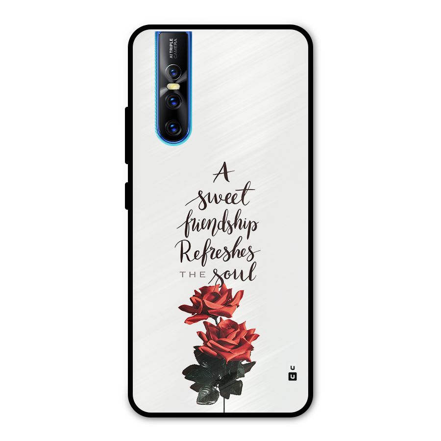 Sweet Friendship Metal Back Case for Vivo V15 Pro