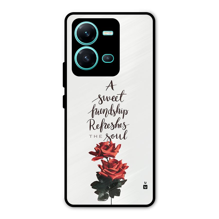 Sweet Friendship Metal Back Case for Vivo V25