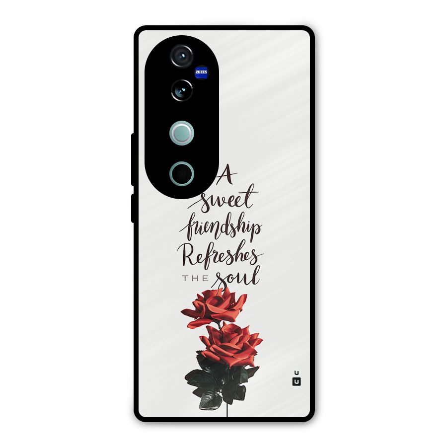 Sweet Friendship Metal Back Case for Vivo V40