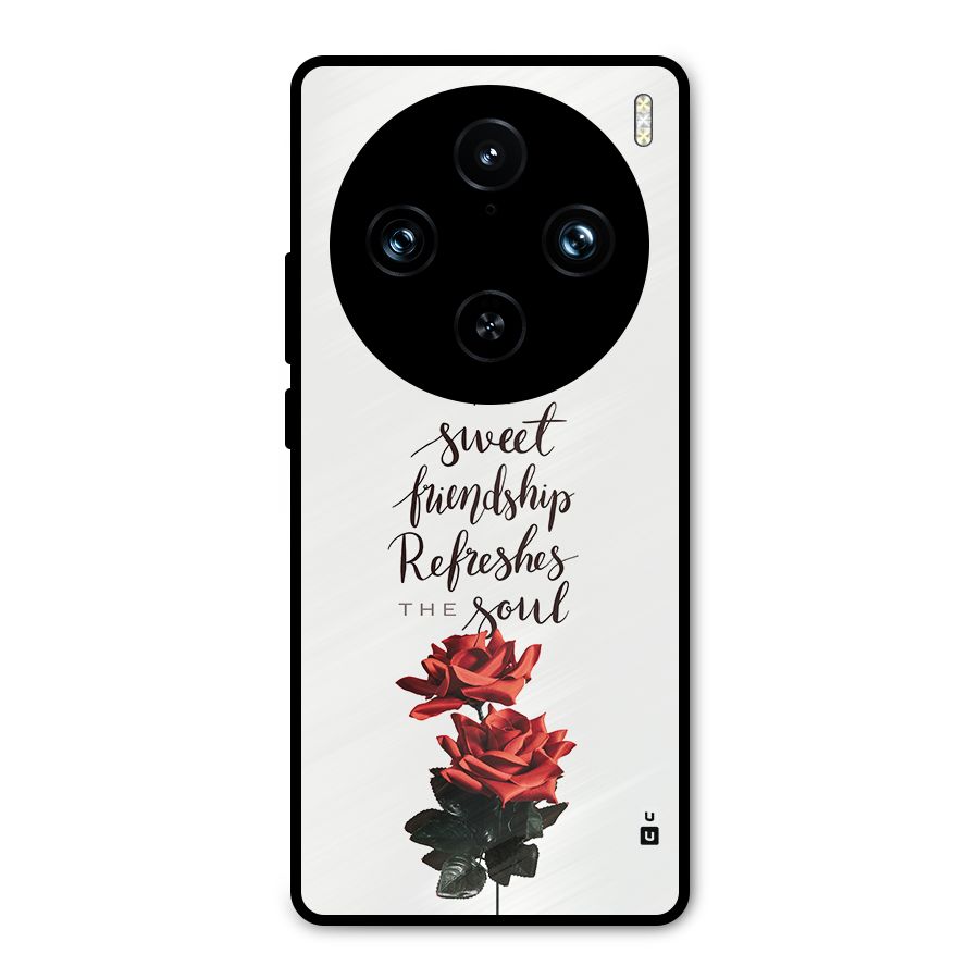 Sweet Friendship Metal Back Case for Vivo X100 Pro