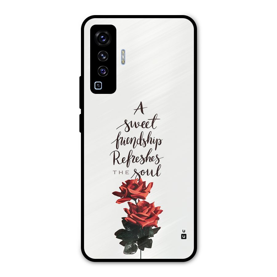 Sweet Friendship Metal Back Case for Vivo X50