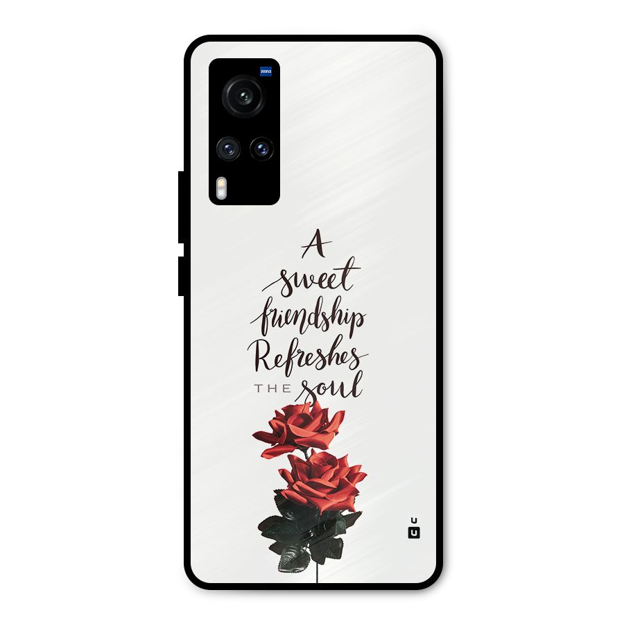 Sweet Friendship Metal Back Case for Vivo X60
