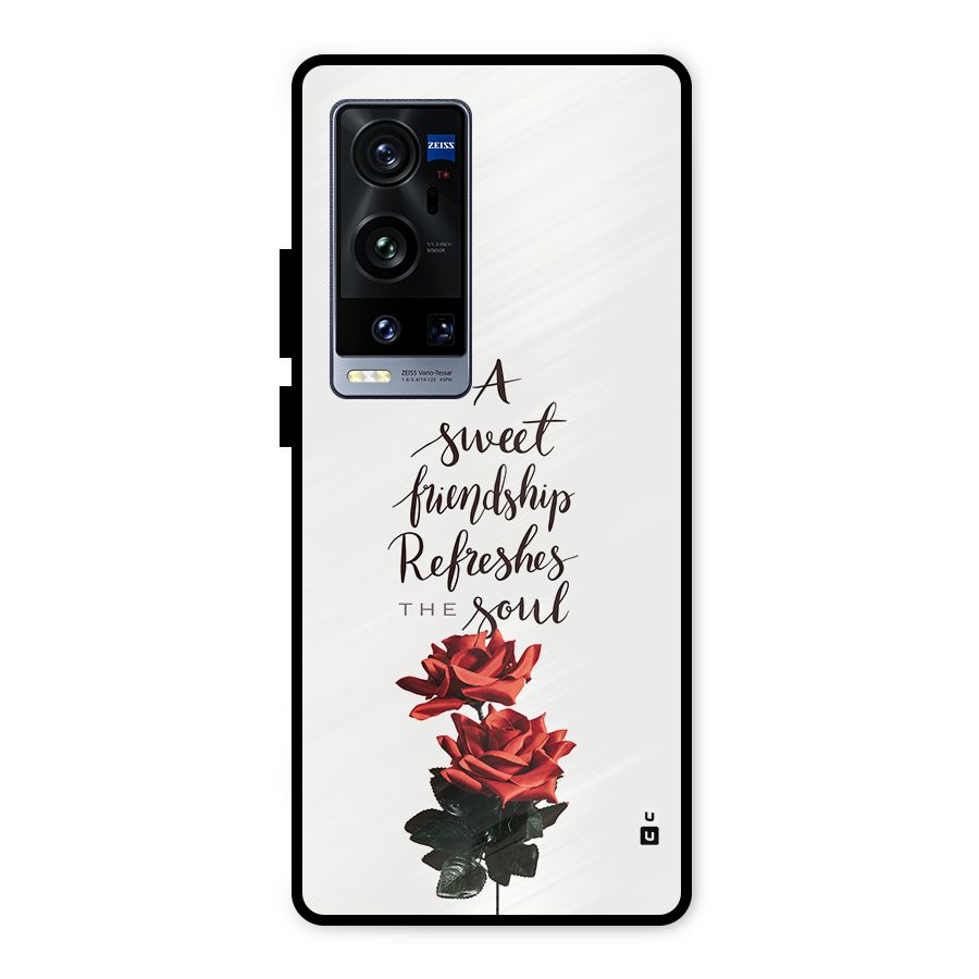 Sweet Friendship Metal Back Case for Vivo X60 Pro Plus