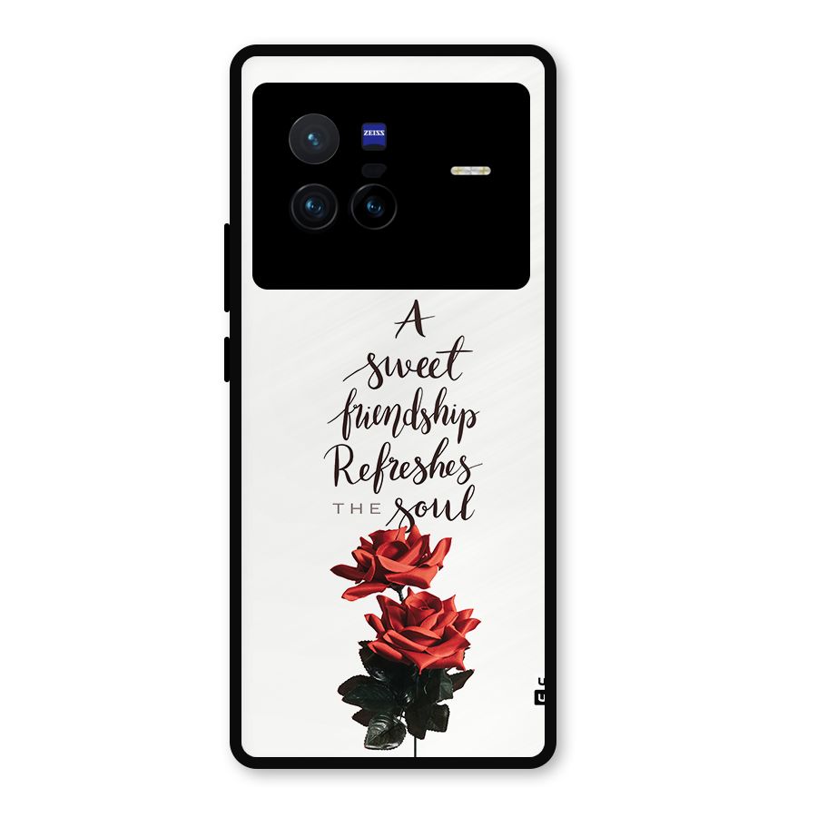 Sweet Friendship Metal Back Case for Vivo X80