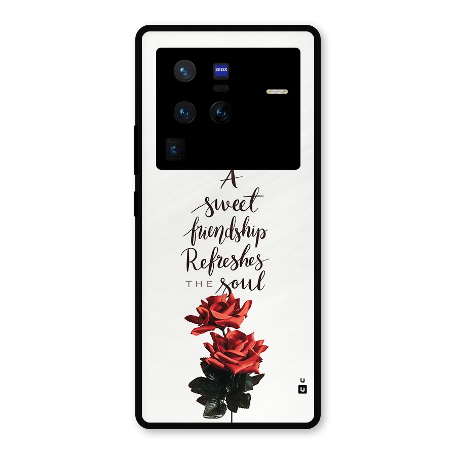 Sweet Friendship Metal Back Case for Vivo X80 Pro