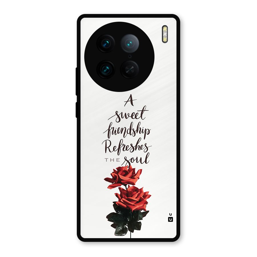 Sweet Friendship Metal Back Case for Vivo X90 Pro