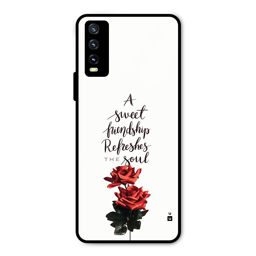 Sweet Friendship Metal Back Case for Vivo Y20t