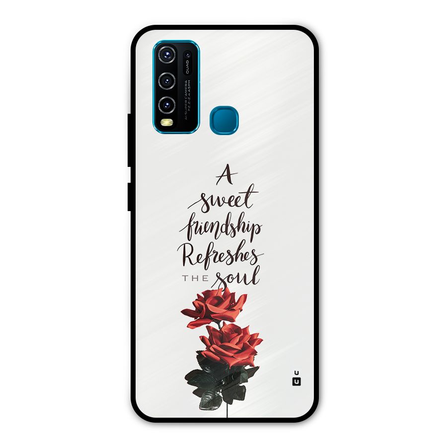 Sweet Friendship Metal Back Case for Vivo Y30