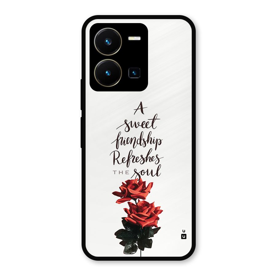 Sweet Friendship Metal Back Case for Vivo Y35