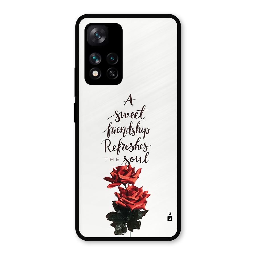 Sweet Friendship Metal Back Case for Xiaomi 11i Hypercharge 5G