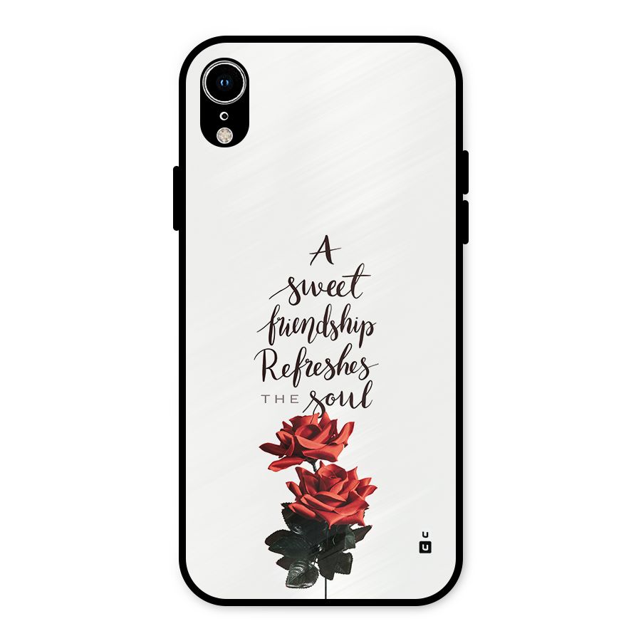 Sweet Friendship Metal Back Case for iPhone XR