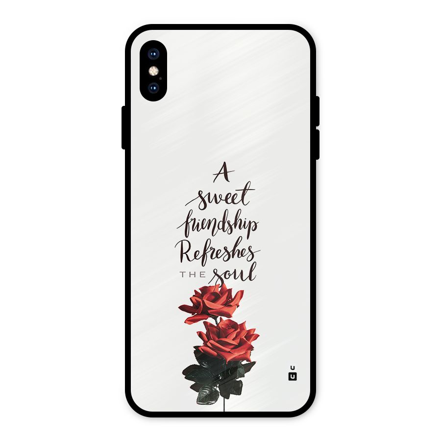 Sweet Friendship Metal Back Case for iPhone XS Max
