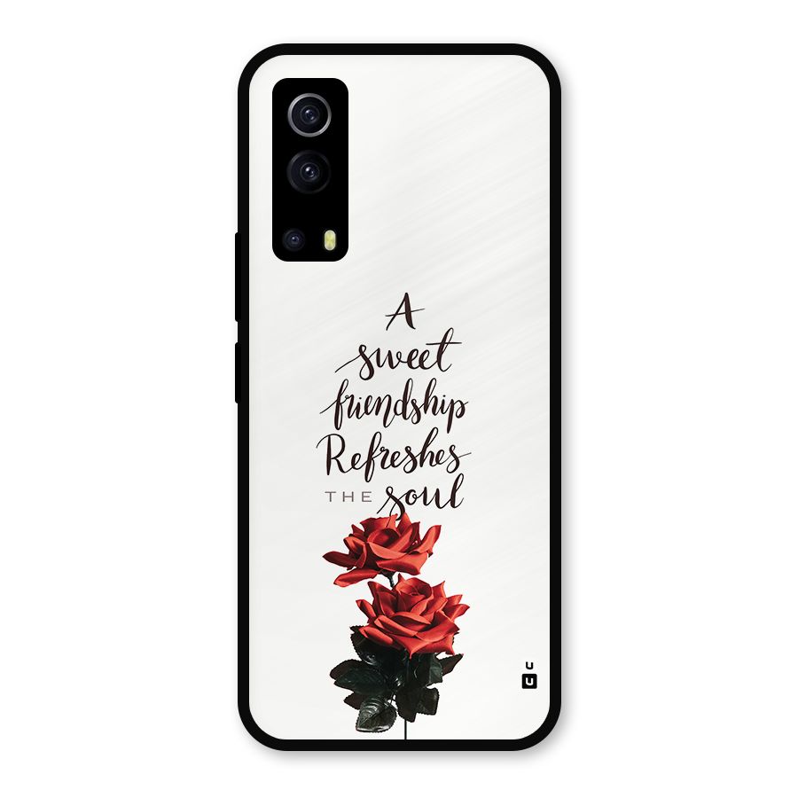 Sweet Friendship Metal Back Case for iQOO Z3