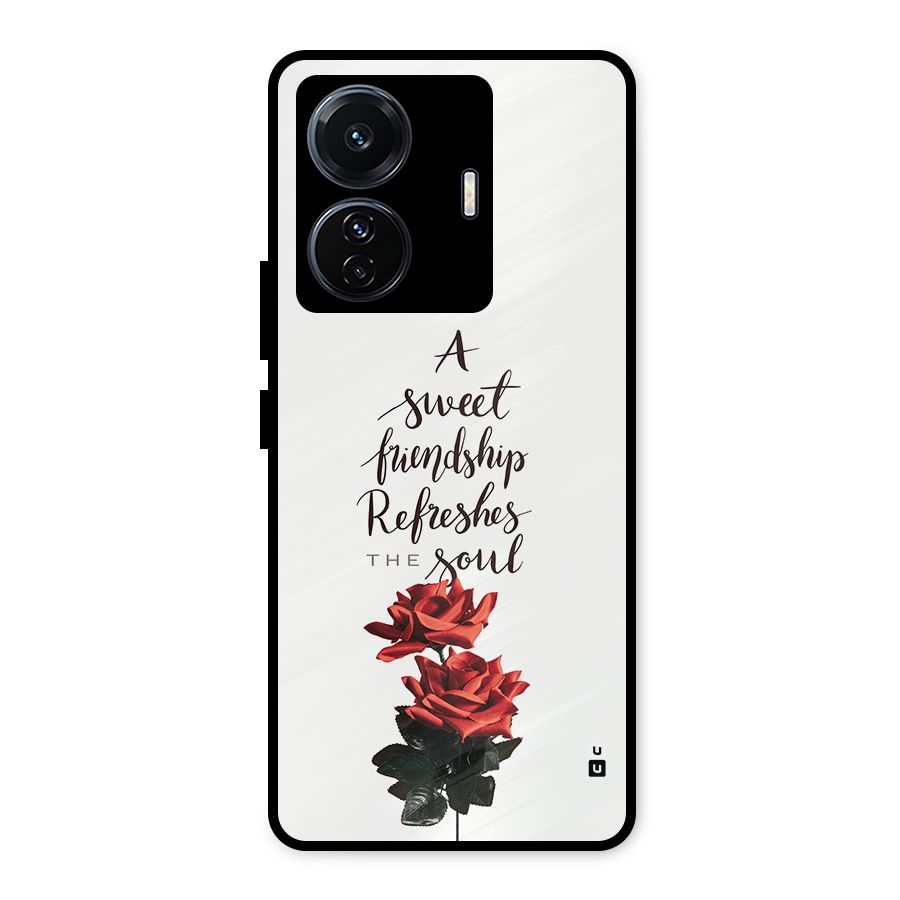 Sweet Friendship Metal Back Case for iQOO Z6