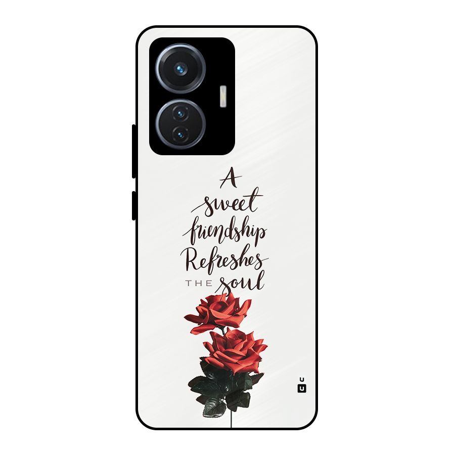 Sweet Friendship Metal Back Case for iQOO Z6 44W