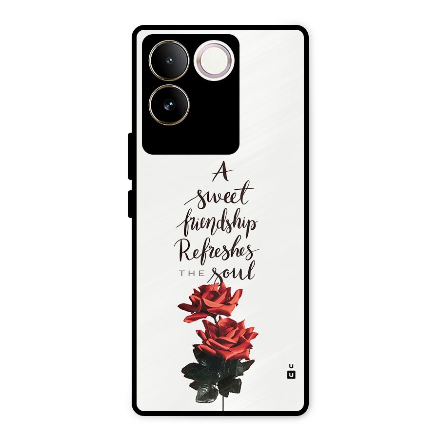Sweet Friendship Metal Back Case for iQOO Z7 Pro