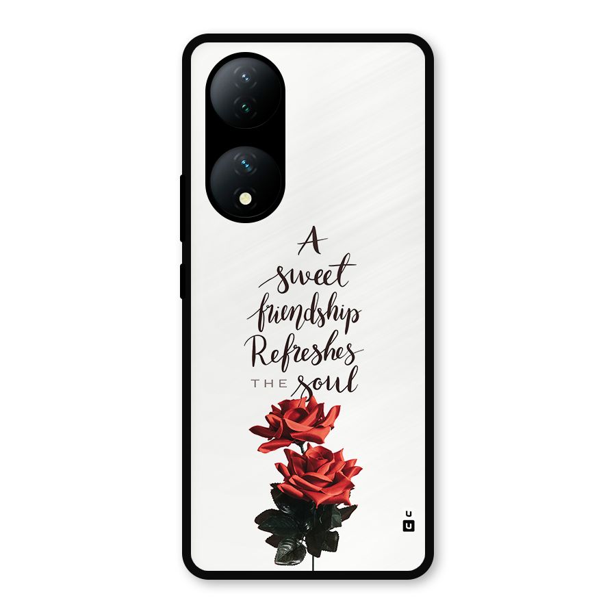 Sweet Friendship Metal Back Case for iQOO Z7s