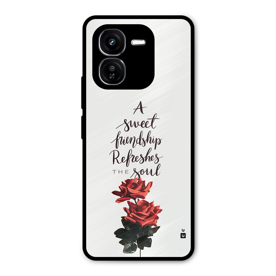 Sweet Friendship Metal Back Case for iQOO Z9x