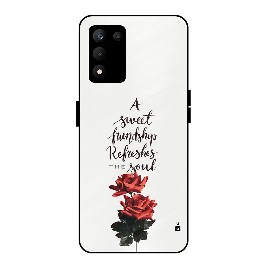 Sweet Friendship Metal Back Case for realme 9 5G SE