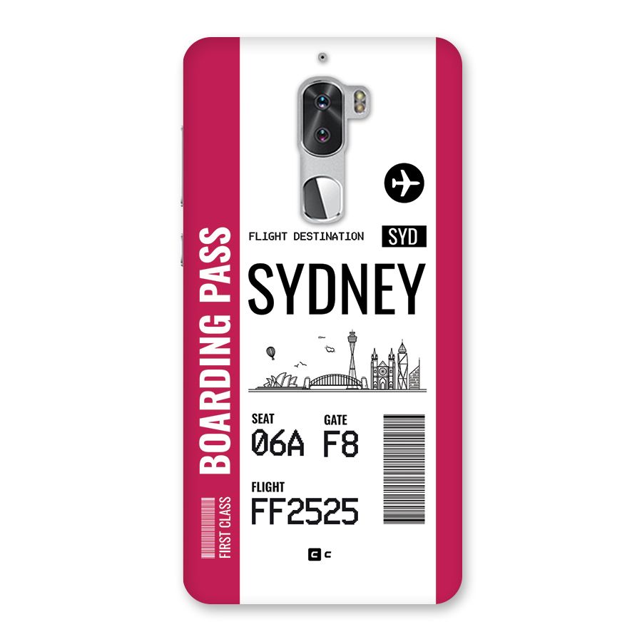 Sydney Boarding Pass Back Case for Coolpad Cool 1