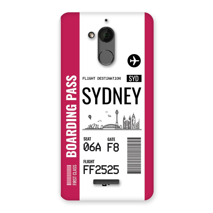 Sydney Boarding Pass Back Case for Coolpad Note 5