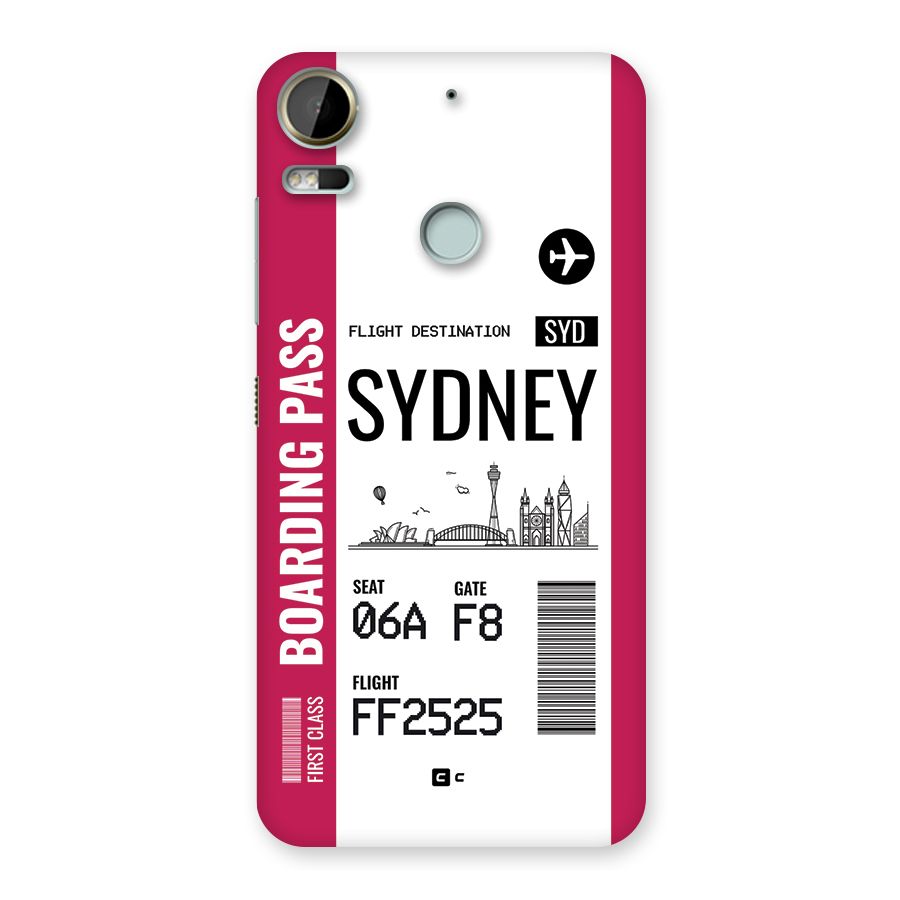 Sydney Boarding Pass Back Case for Desire 10 Pro