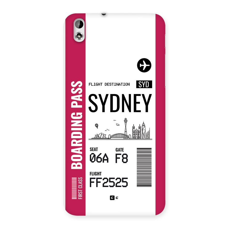 Sydney Boarding Pass Back Case for Desire 816g