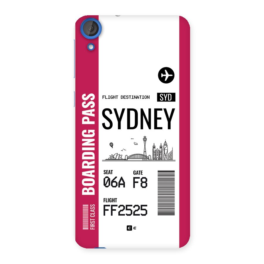 Sydney Boarding Pass Back Case for Desire 820