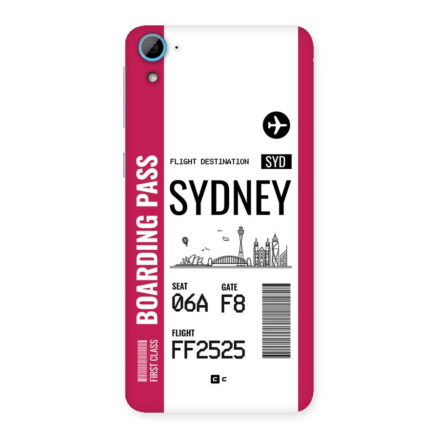 Sydney Boarding Pass Back Case for Desire 826