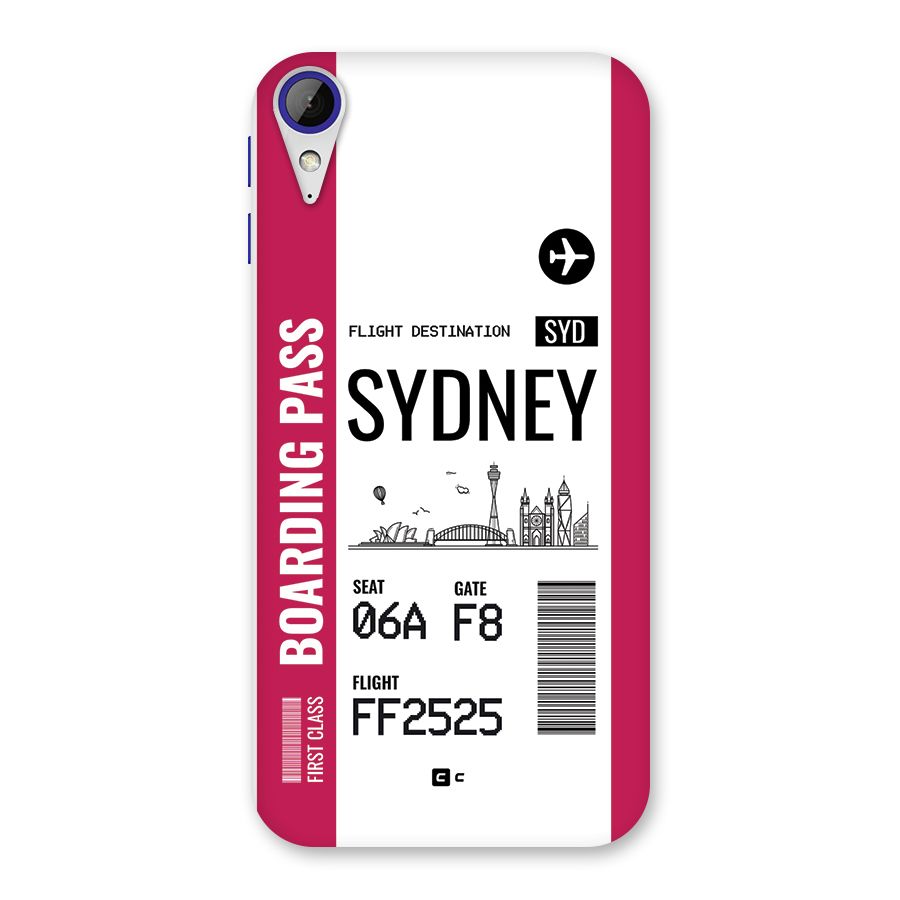 Sydney Boarding Pass Back Case for Desire 830