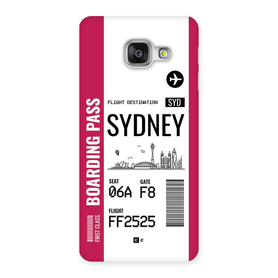Sydney Boarding Pass Back Case for Galaxy A3 (2016)