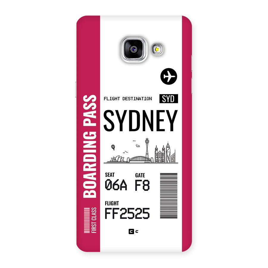 Sydney Boarding Pass Back Case for Galaxy A5 (2016)