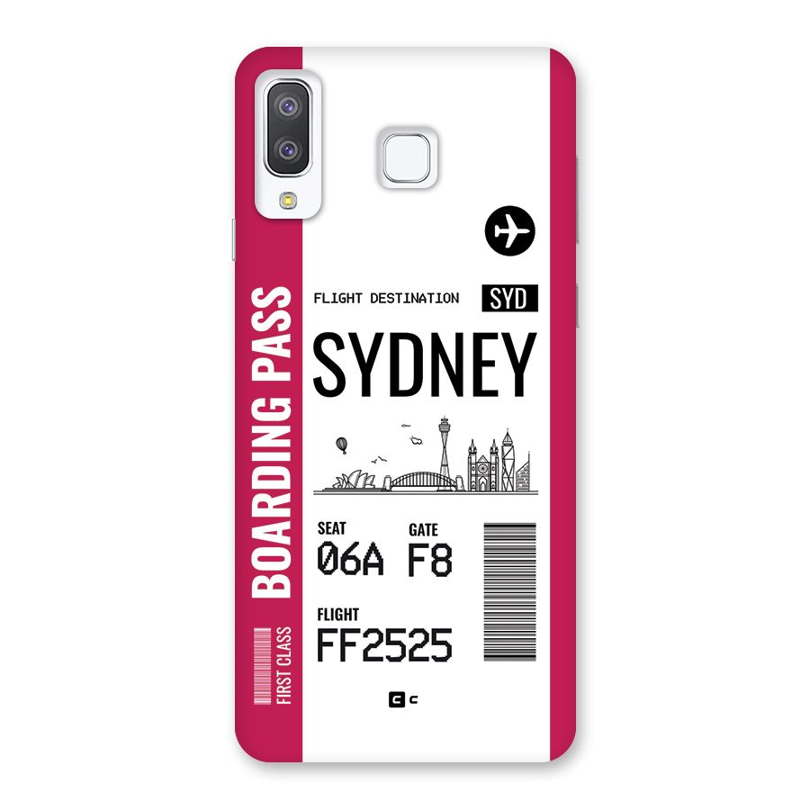Sydney Boarding Pass Back Case for Galaxy A8 Star