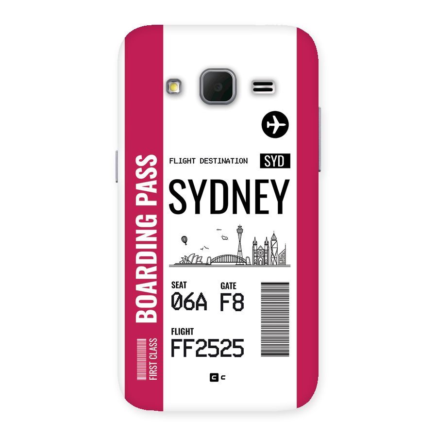 Sydney Boarding Pass Back Case for Galaxy Core Prime