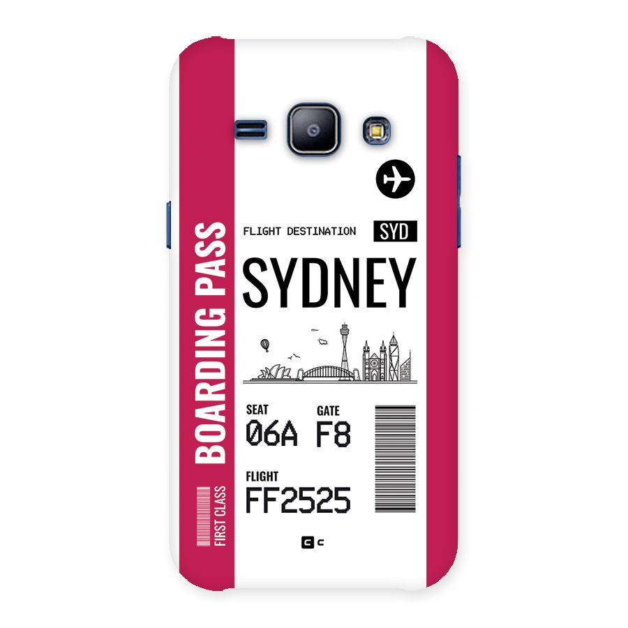 Sydney Boarding Pass Back Case for Galaxy J1