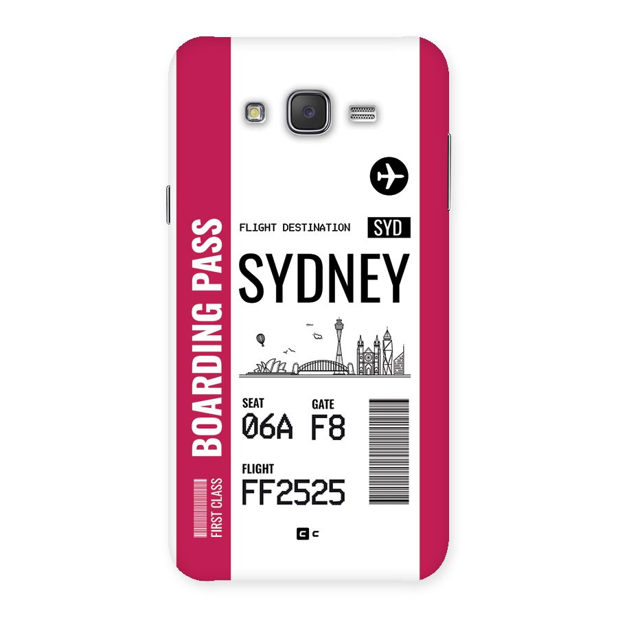Sydney Boarding Pass Back Case for Galaxy J7