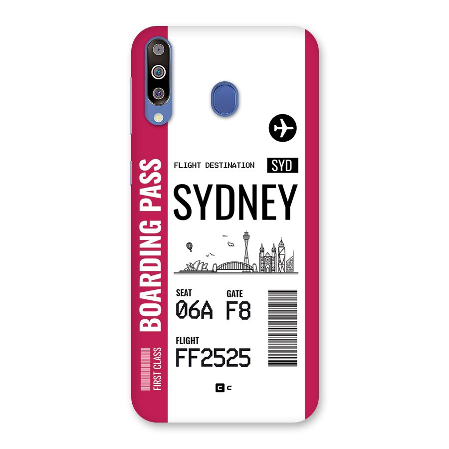 Sydney Boarding Pass Back Case for Galaxy M30