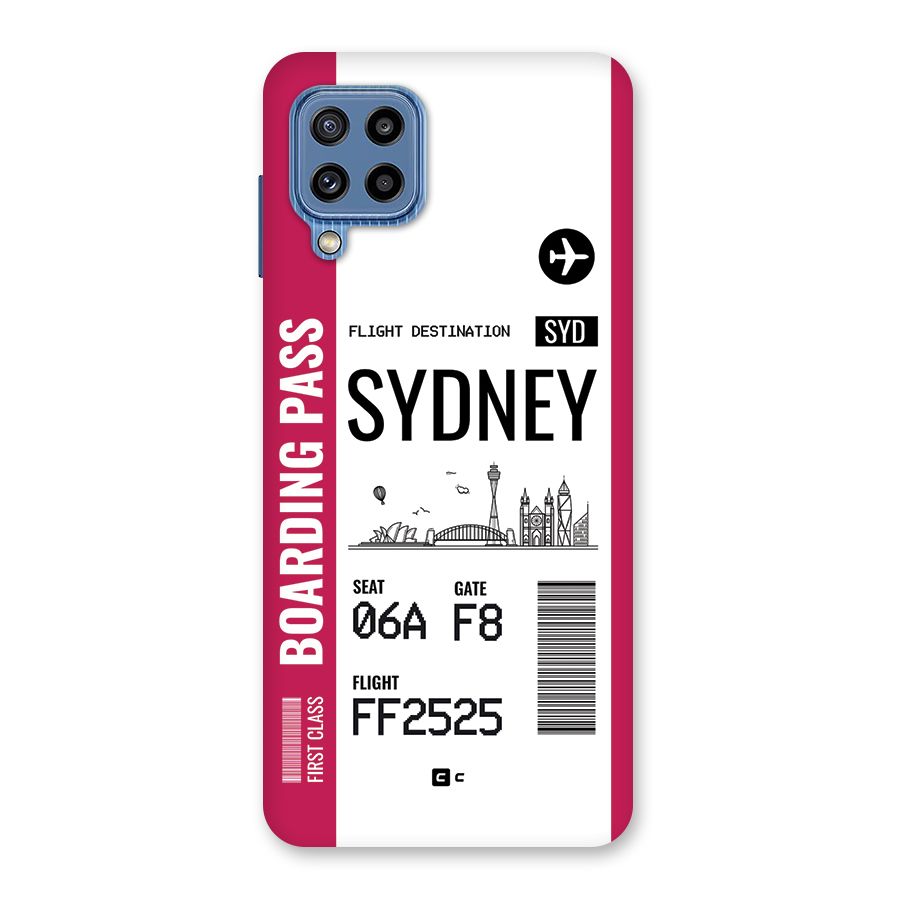 Sydney Boarding Pass Back Case for Galaxy M32