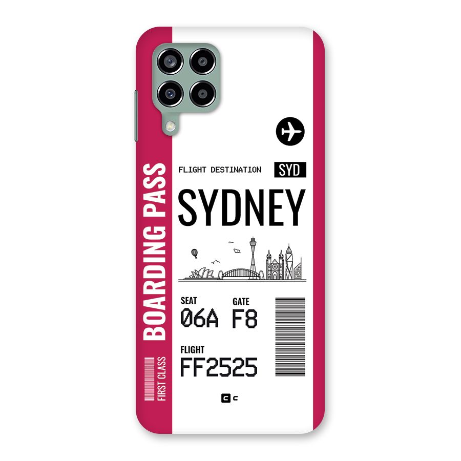 Sydney Boarding Pass Back Case for Galaxy M33