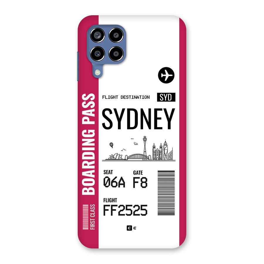 Sydney Boarding Pass Back Case for Galaxy M53 5G
