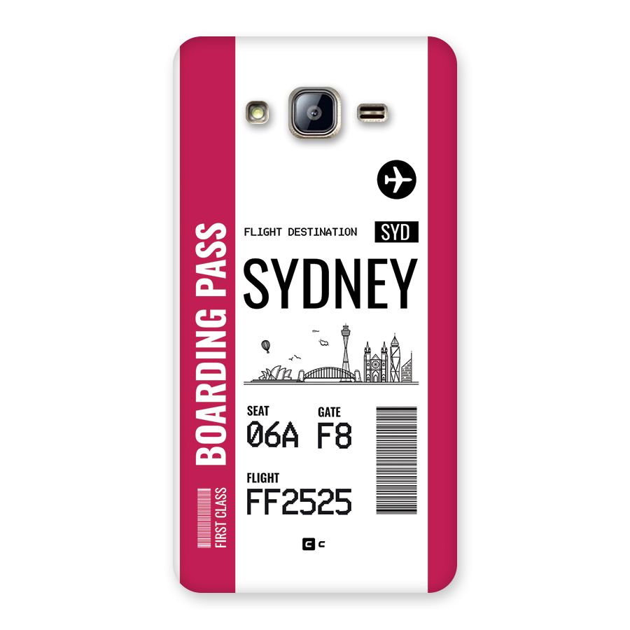Sydney Boarding Pass Back Case for Galaxy On5