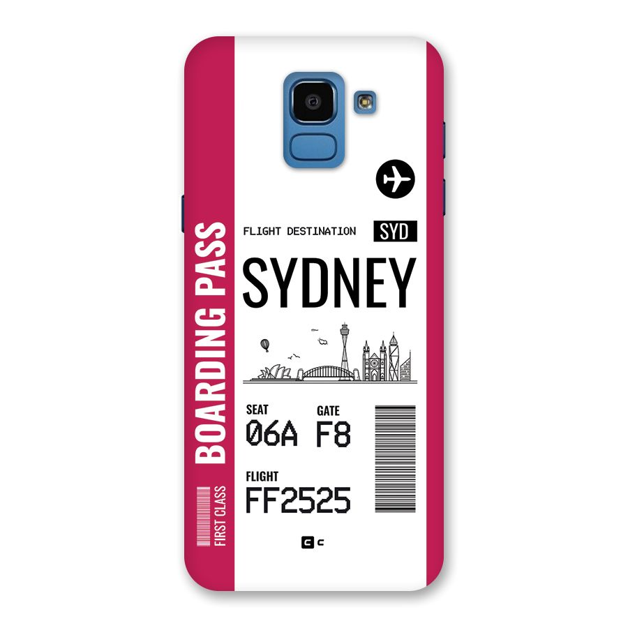 Sydney Boarding Pass Back Case for Galaxy On6