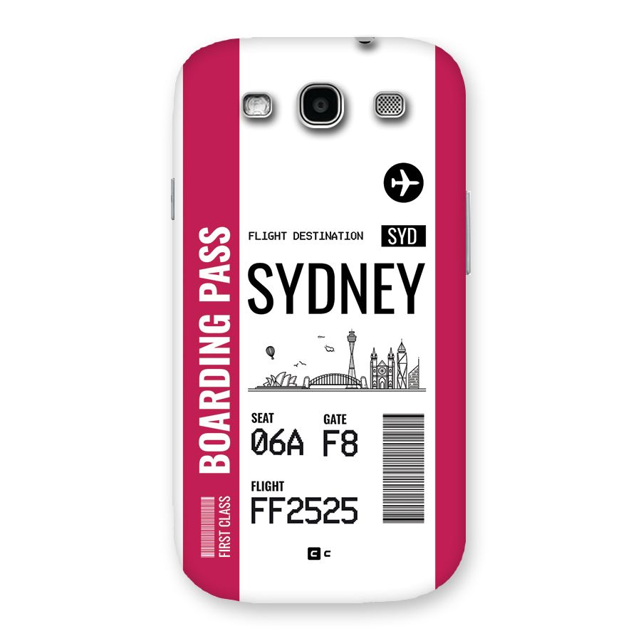Sydney Boarding Pass Back Case for Galaxy S3 Neo